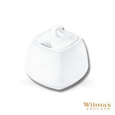 Wilmax Porzellan Zuckerdose mit Deckel, 340 ml, WL-995026/A